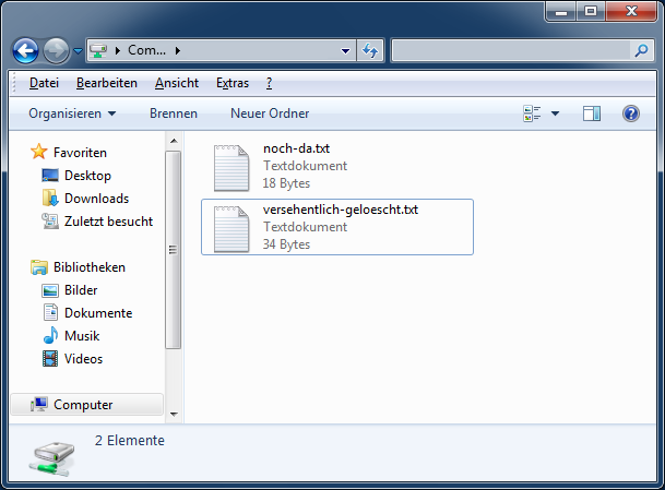 Ordner mit beiden Dateien